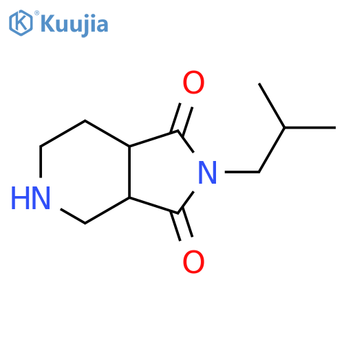 2-isobutylhexahydro-1H-pyrrolo[3,4-c]pyridine-1,3(2H)-dione structure