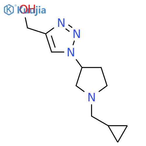 (1-(1-(cyclopropylmethyl)pyrrolidin-3-yl)-1H-1,2,3-triazol-4-yl)methanol structure