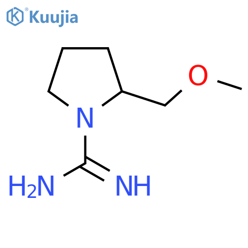 2-(methoxymethyl)pyrrolidine-1-carboximidamide structure