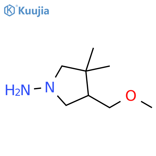 4-(methoxymethyl)-3,3-dimethylpyrrolidin-1-amine structure