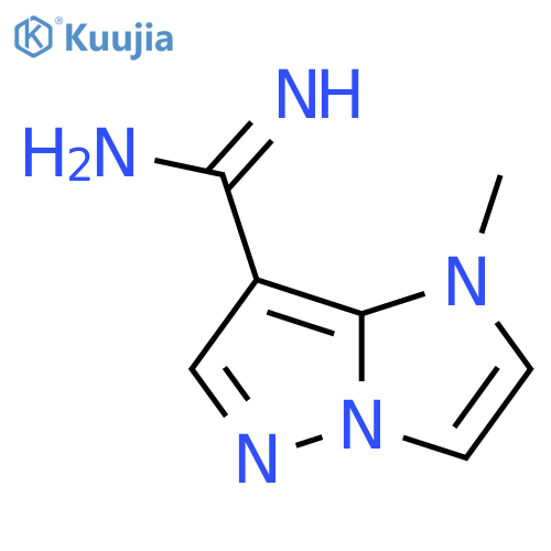1-methyl-1H-imidazo[1,2-b]pyrazole-7-carboximidamide structure