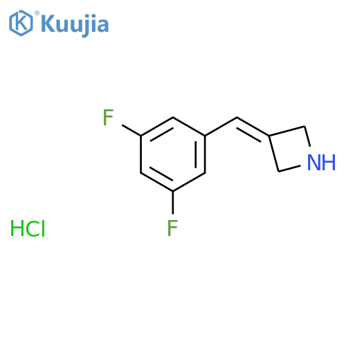 3-[(3,5-Difluorophenyl)methylidene]azetidine hydrochloride structure