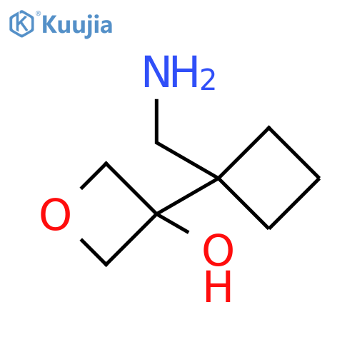 3-Oxetanol, 3-[1-(aminomethyl)cyclobutyl]- structure