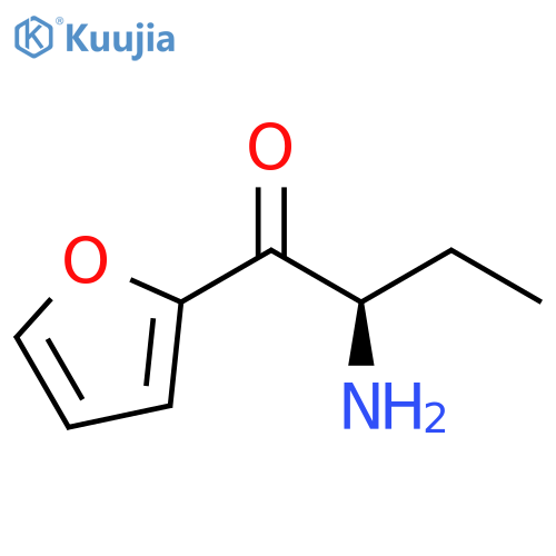 1-Butanone, 2-amino-1-(2-furanyl)-, (2R)- structure