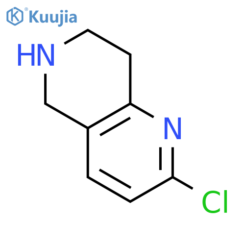 2-Chloro-5,6,7,8-tetrahydro-1,6-naphthyridine structure