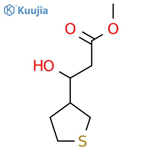 methyl 3-hydroxy-3-(thiolan-3-yl)propanoate structure