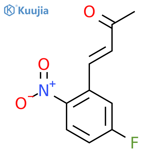 4-(5-fluoro-2-nitrophenyl)but-3-en-2-one structure