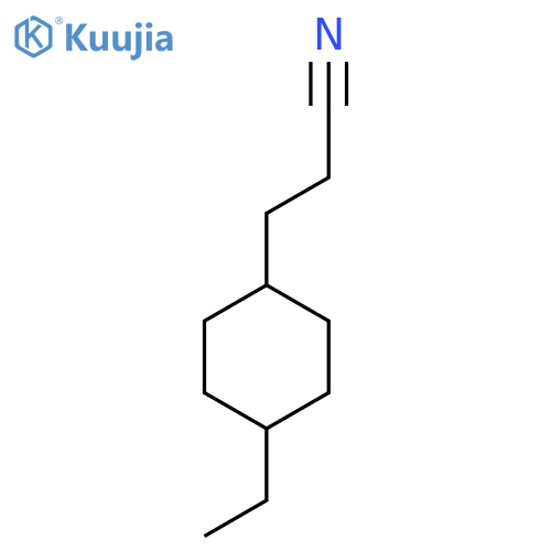 3-(4-ethylcyclohexyl)propanenitrile structure