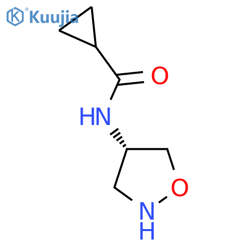 N-[(4S)-1,2-oxazolidin-4-yl]cyclopropanecarboxamide structure