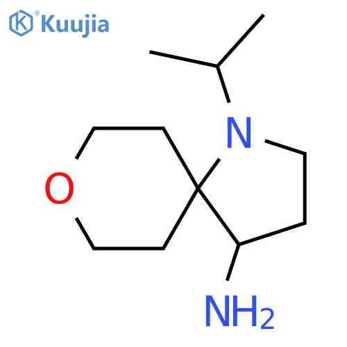 8-Oxa-1-azaspiro[4.5]decan-4-amine, 1-(1-methylethyl)- structure