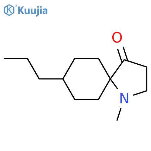 1-Methyl-8-propyl-1-azaspiro[4.5]decan-4-one structure