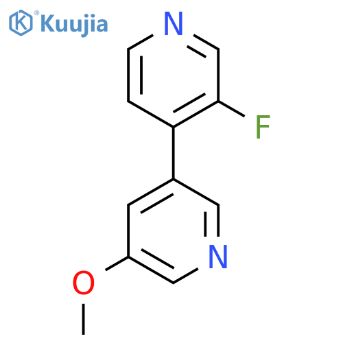 3-(3-fluoropyridin-4-yl)-5-methoxypyridine structure
