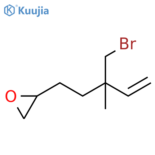 Oxirane, 2-[3-(bromomethyl)-3-methyl-4-penten-1-yl]- structure