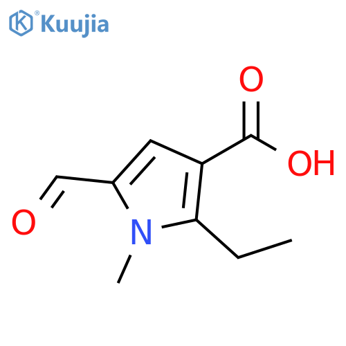 1H-Pyrrole-3-carboxylic acid, 2-ethyl-5-formyl-1-methyl- structure