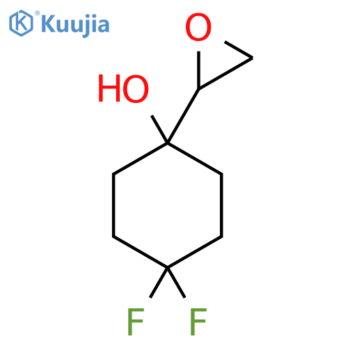 4,4-Difluoro-1-(oxiran-2-yl)cyclohexan-1-ol structure