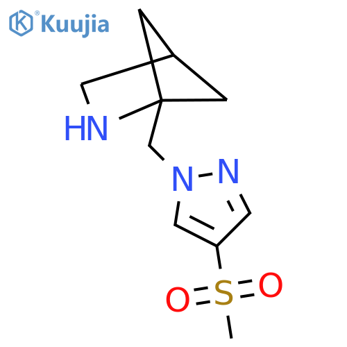1-(4-methanesulfonyl-1H-pyrazol-1-yl)methyl-2-azabicyclo2.1.1hexane structure