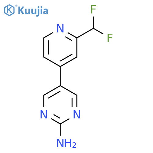 5-2-(difluoromethyl)pyridin-4-ylpyrimidin-2-amine structure