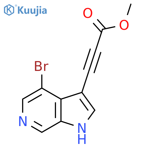 methyl 3-{4-bromo-1H-pyrrolo2,3-cpyridin-3-yl}prop-2-ynoate structure