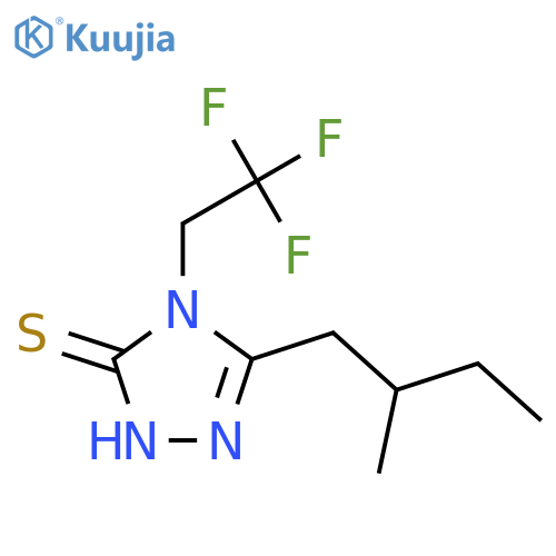 5-(2-methylbutyl)-4-(2,2,2-trifluoroethyl)-4H-1,2,4-triazole-3-thiol structure