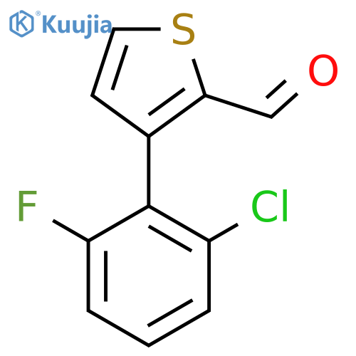3-(2-Chloro-6-fluorophenyl)thiophene-2-carbaldehyde structure
