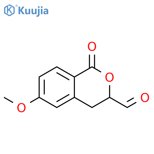 1H-2-Benzopyran-3-carboxaldehyde, 3,4-dihydro-6-methoxy-1-oxo- structure