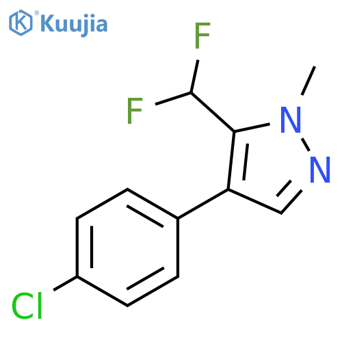 1H-Pyrazole, 4-(4-chlorophenyl)-5-(difluoromethyl)-1-methyl- structure