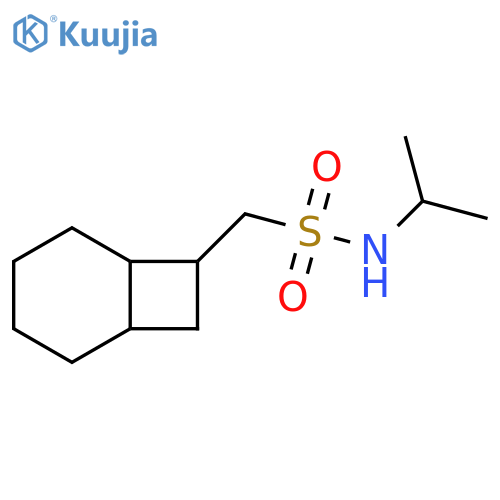 Bicyclo[4.2.0]octane-7-methanesulfonamide, N-(1-methylethyl)- structure