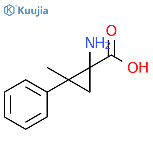 1-amino-2-methyl-2-phenylcyclopropane-1-carboxylic acid structure