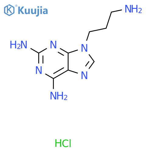 9-(3-aminopropyl)-9H-purine-2,6-diamine hydrochloride structure
