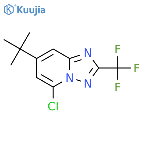 7-tert-butyl-5-chloro-2-(trifluoromethyl)-1,2,4triazolo1,5-apyridine structure