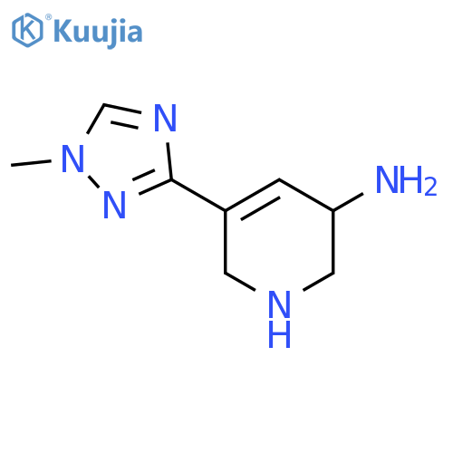 5-(1-methyl-1H-1,2,4-triazol-3-yl)-1,2,3,6-tetrahydropyridin-3-amine structure
