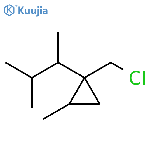 Cyclopropane, 1-(chloromethyl)-1-(1,2-dimethylpropyl)-2-methyl- structure
