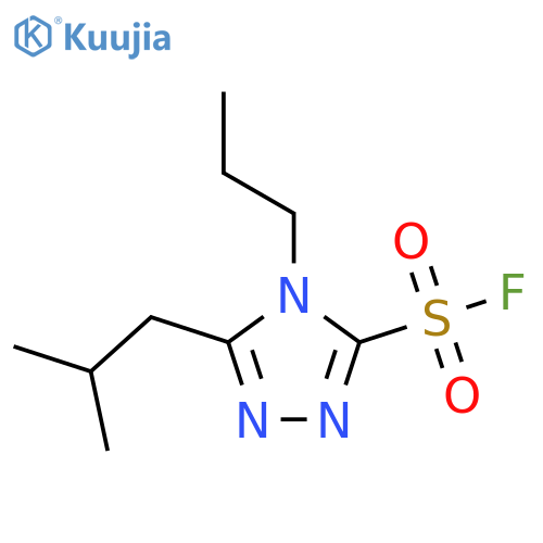 5-(2-methylpropyl)-4-propyl-4H-1,2,4-triazole-3-sulfonyl fluoride structure