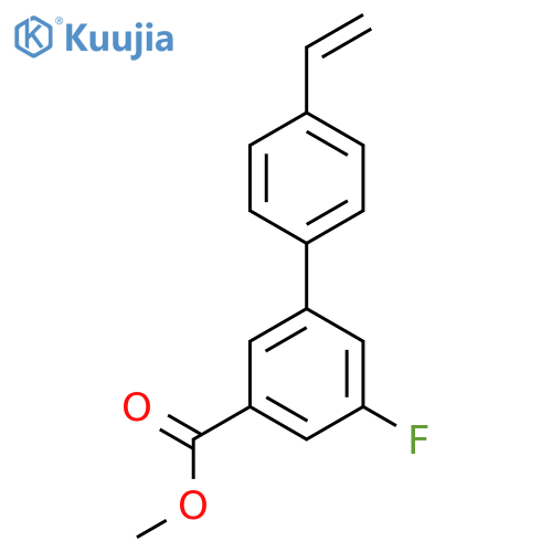 methyl 3-(4-ethenylphenyl)-5-fluorobenzoate structure