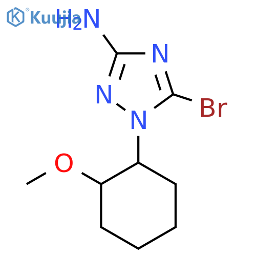 5-bromo-1-(2-methoxycyclohexyl)-1H-1,2,4-triazol-3-amine structure