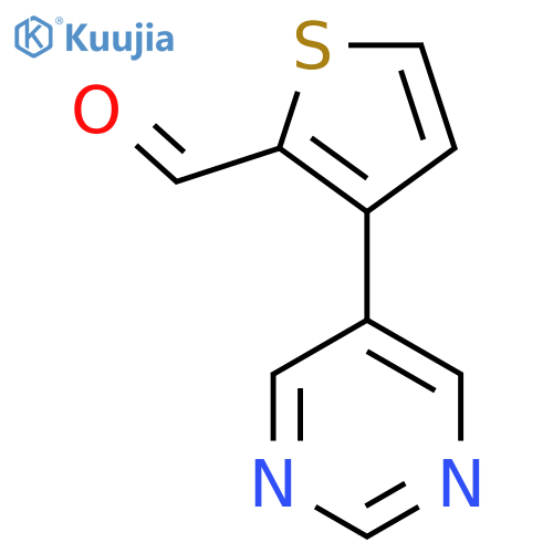 3-(pyrimidin-5-yl)thiophene-2-carbaldehyde structure