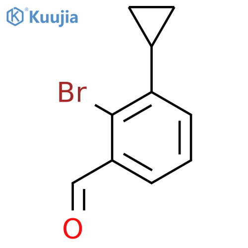 2-bromo-3-cyclopropylbenzaldehyde structure