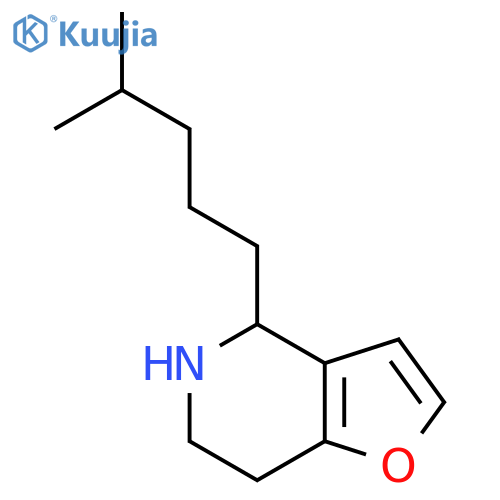 4-(4-methylpentyl)-4H,5H,6H,7H-furo3,2-cpyridine structure