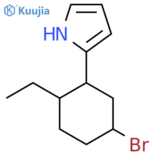 2-(5-bromo-2-ethylcyclohexyl)-1H-pyrrole structure