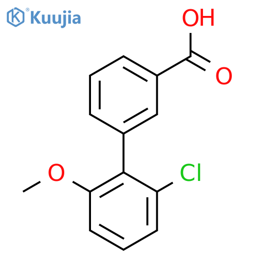 3-(2-chloro-6-methoxyphenyl)benzoic acid structure