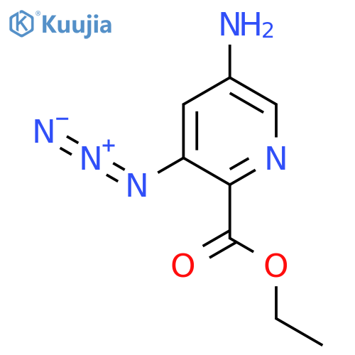 Ethyl 5-amino-3-azidopyridine-2-carboxylate structure