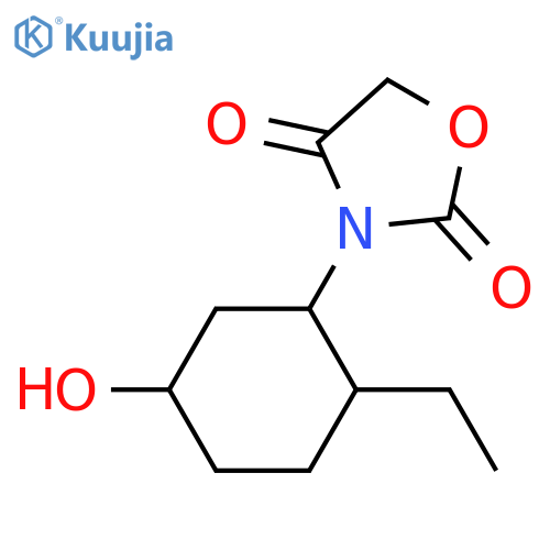 3-(2-Ethyl-5-hydroxycyclohexyl)-1,3-oxazolidine-2,4-dione structure