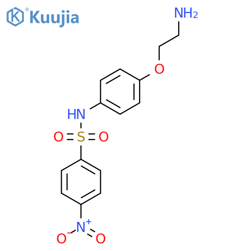 N-[4-(2-aminoethoxy)phenyl]-4-nitrobenzene-1-sulfonamide structure