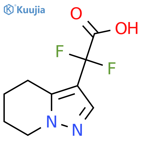 2,2-difluoro-2-{4H,5H,6H,7H-pyrazolo1,5-apyridin-3-yl}acetic acid structure
