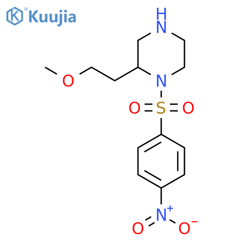 2-(2-Methoxyethyl)-1-(4-nitrobenzenesulfonyl)piperazine structure