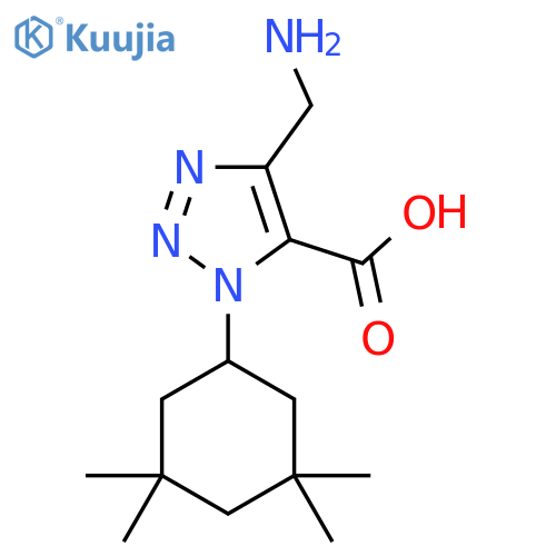 4-(aminomethyl)-1-(3,3,5,5-tetramethylcyclohexyl)-1H-1,2,3-triazole-5-carboxylic acid structure