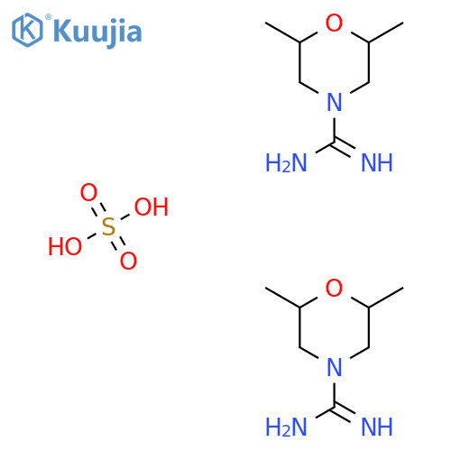 Bis(2,6-dimethylmorpholine-4-carboximidamide), sulfuric acid structure