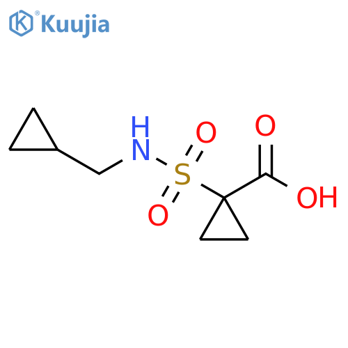 Cyclopropanecarboxylic acid, 1-[(cyclopropylmethylamino)sulfonyl]- structure