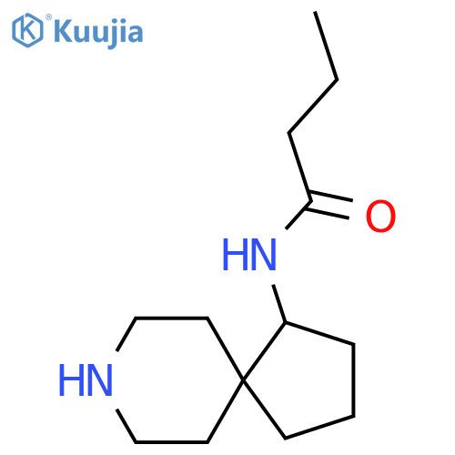 N-{8-azaspiro[4.5]decan-1-yl}butanamide structure