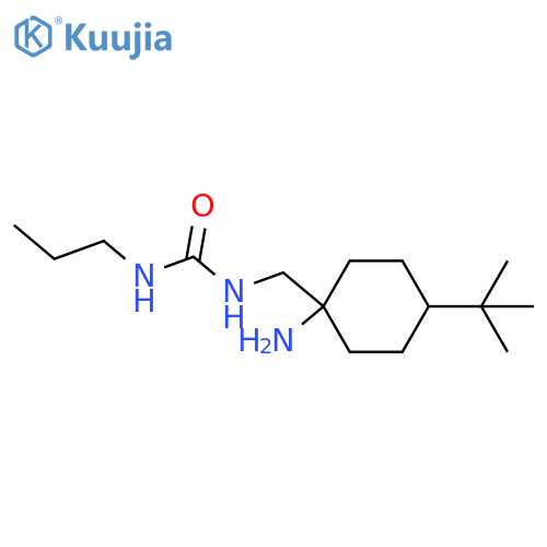 1-(1-amino-4-tert-butylcyclohexyl)methyl-3-propylurea structure